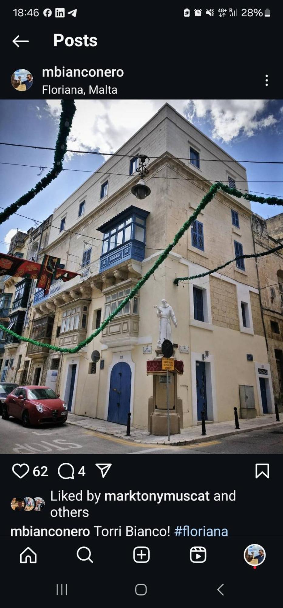 No 60, 3Rd Floor, Centrally Located, Fully Equipped Studio Apt Floriana Zewnętrze zdjęcie